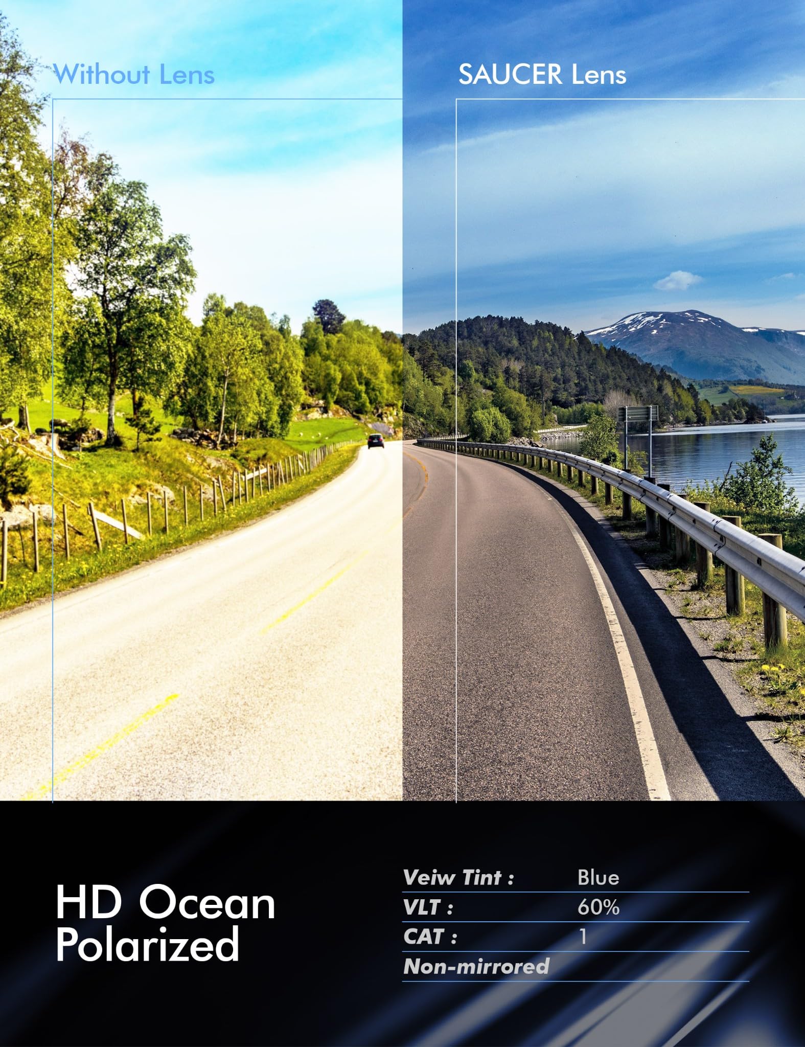 SAUCER Premium Replacement Lenses for Oakley Bottle Rocket OO9164-62mm Sunglasses - Image 4