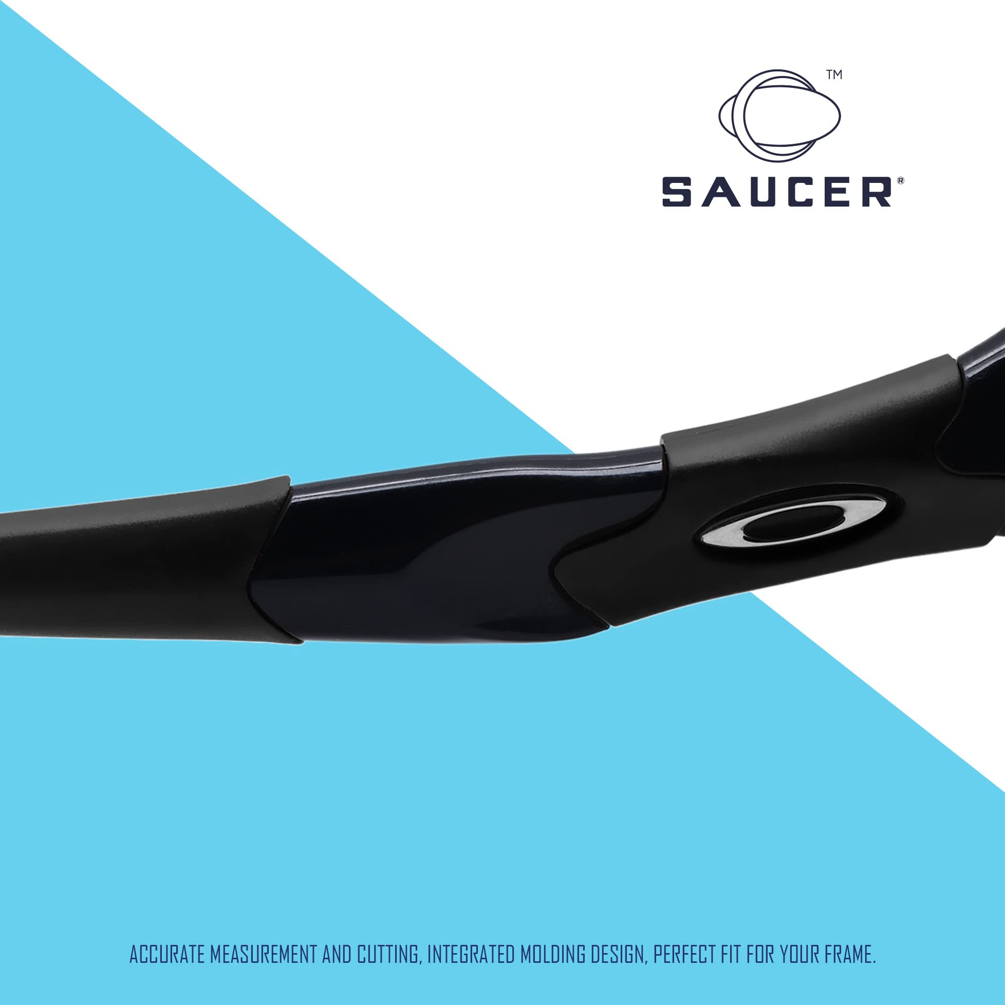 SAUCER Replacement Nose Pieces Pads & Earsocks Temple Sleeve Rubber Kit for Oakley Flak Jacket | Flak Jacket XLJ Sunglass - Image 4