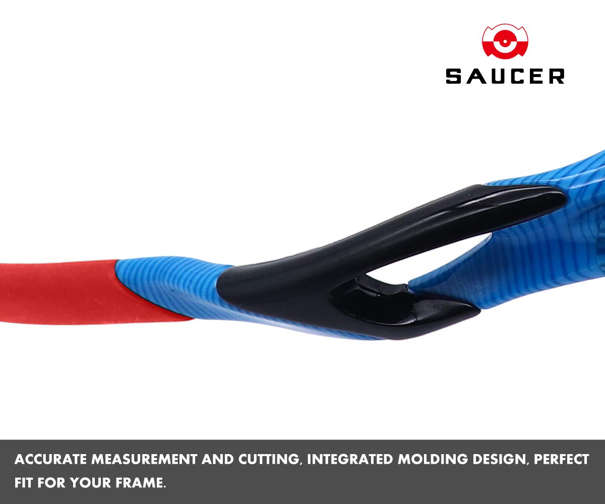 SAUCER Replacement Nose Pieces Pads & Earsocks Temple Sleeve Rubber Kit for Oakley RadarLock Path | Pitch|Edge | XL Sunglass - Image 4