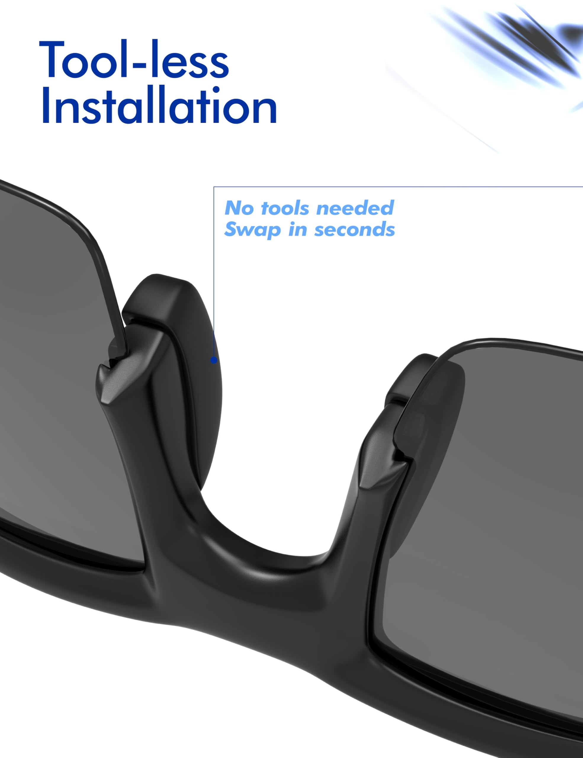 SAUCER Replacement Nose Pieces Pads & Earsocks Temple Sleeve Rubber Kit Compatible with Oakley Flak 2.0|Flak 2.0 XL Sunglass - Image 4