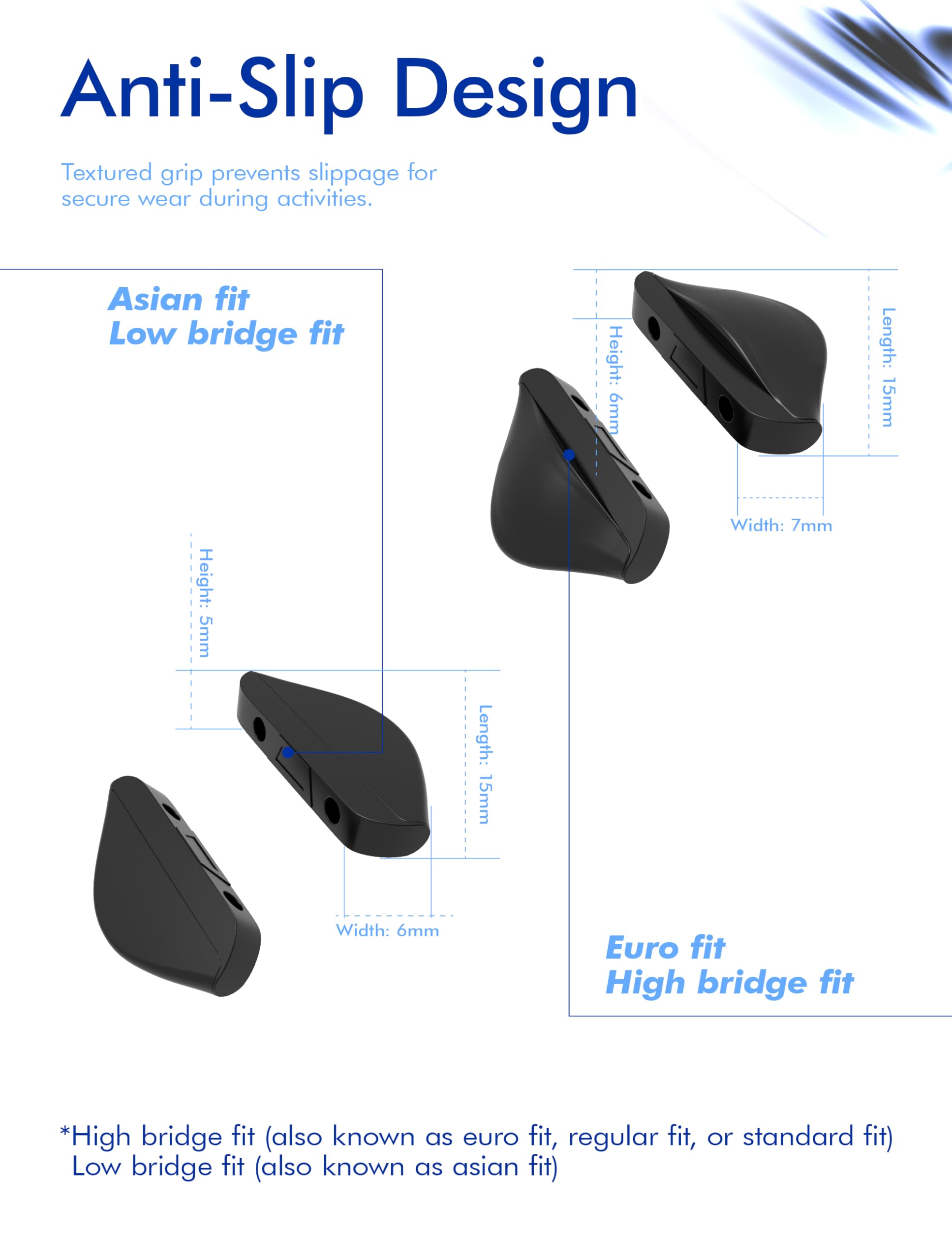 SAUCER Replacement Nose Pieces Pads for Oakley Dispute OO9233 Sunglass - Image 3