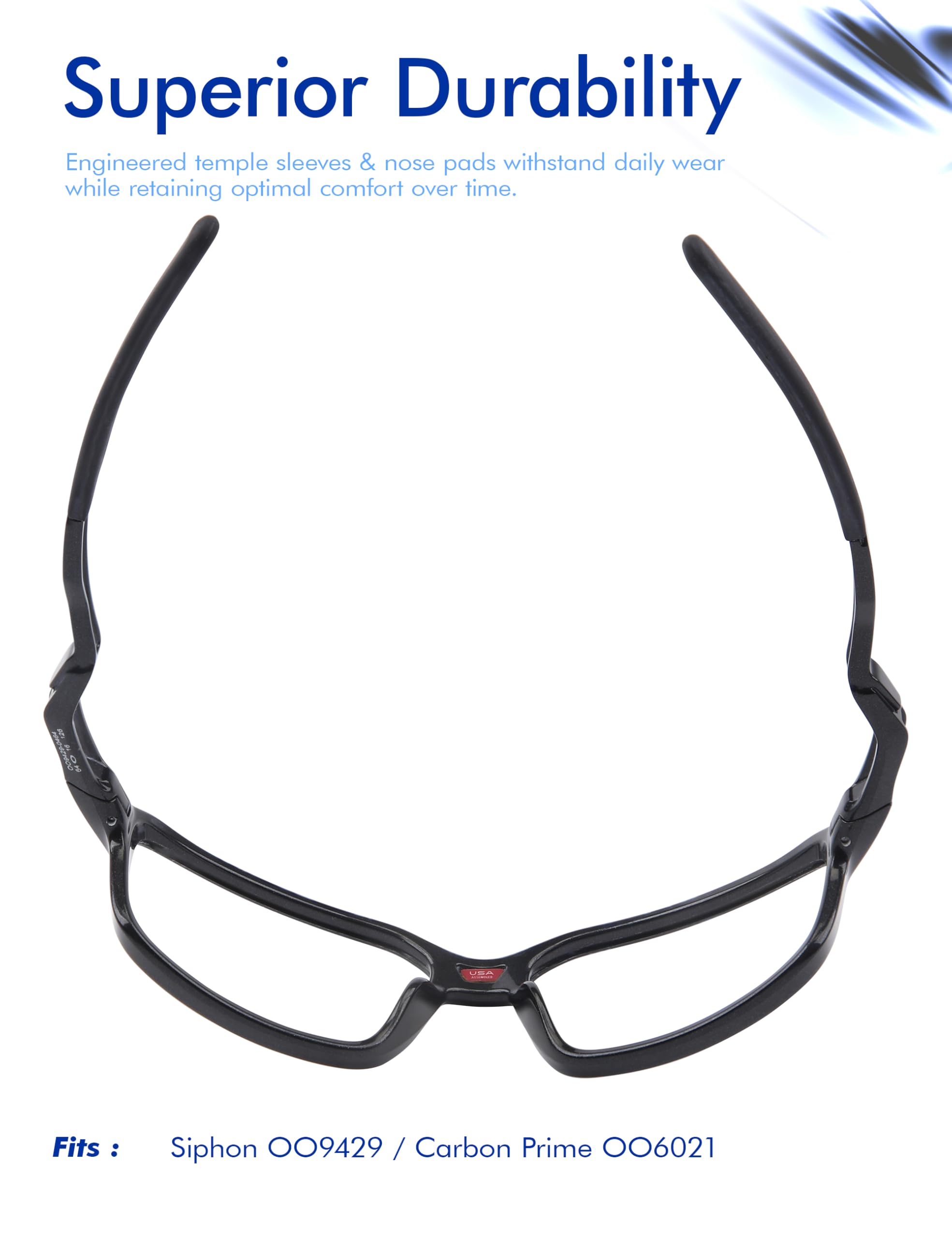 SAUCER Replacement Rubber Earsocks Temple Sleeve for Oakley Siphon OO9429 Sunglass - Image 4